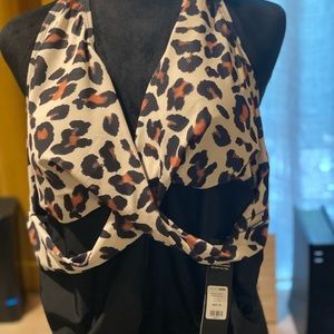 SWIMSUIT NWT Gorgeous Leopard Print Bathing Suit. Size 2X Retail $40